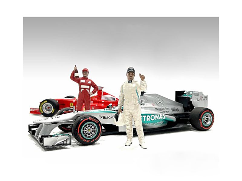 "Racing Legends" 2000's Set of 2 Diecast Figures for 1/43 Scale Models by American Diorama free shipping USA - Rapid Vehicles