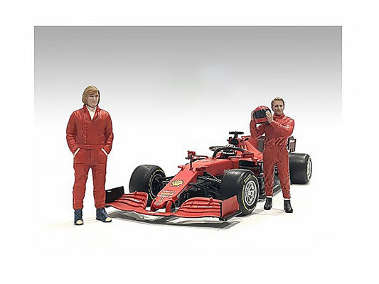 "Racing Legends" 70's Set of 2 Diecast Figures for 1/43 Scale Models by American Diorama free shipping USA - Rapid Vehicles