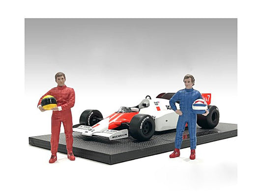 "Racing Legends" 80's Figures A and B Set of 2 for 1/18 Scale Models by American Diorama free shipping USA - Rapid Vehicles