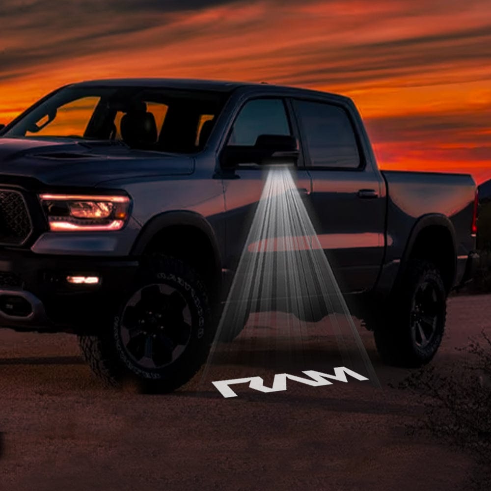 RAM 1500 3rd/4th/5th Gen Premium Side Wing Mirror Puddle Lights Various Designs 2002-2026
