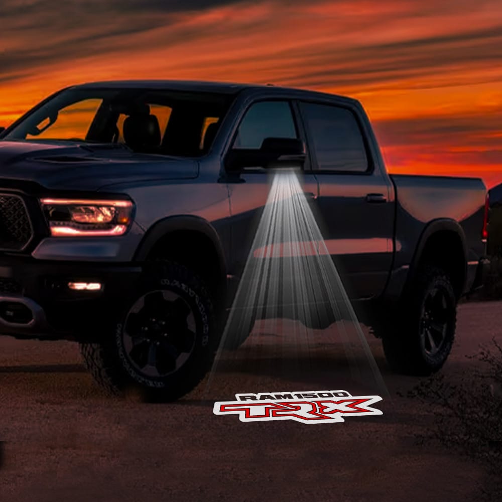 RAM 2500 3rd/4th/5th Gen Premium Side Wing Mirror Puddle Lights Various Designs 2003-2026
