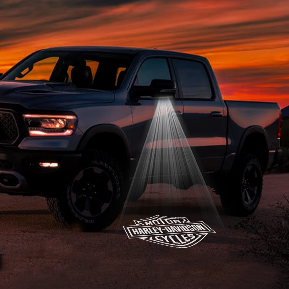 RAM 1500 3rd/4th/5th Gen Premium Side Wing Mirror Puddle Lights Various Designs 2002-2026