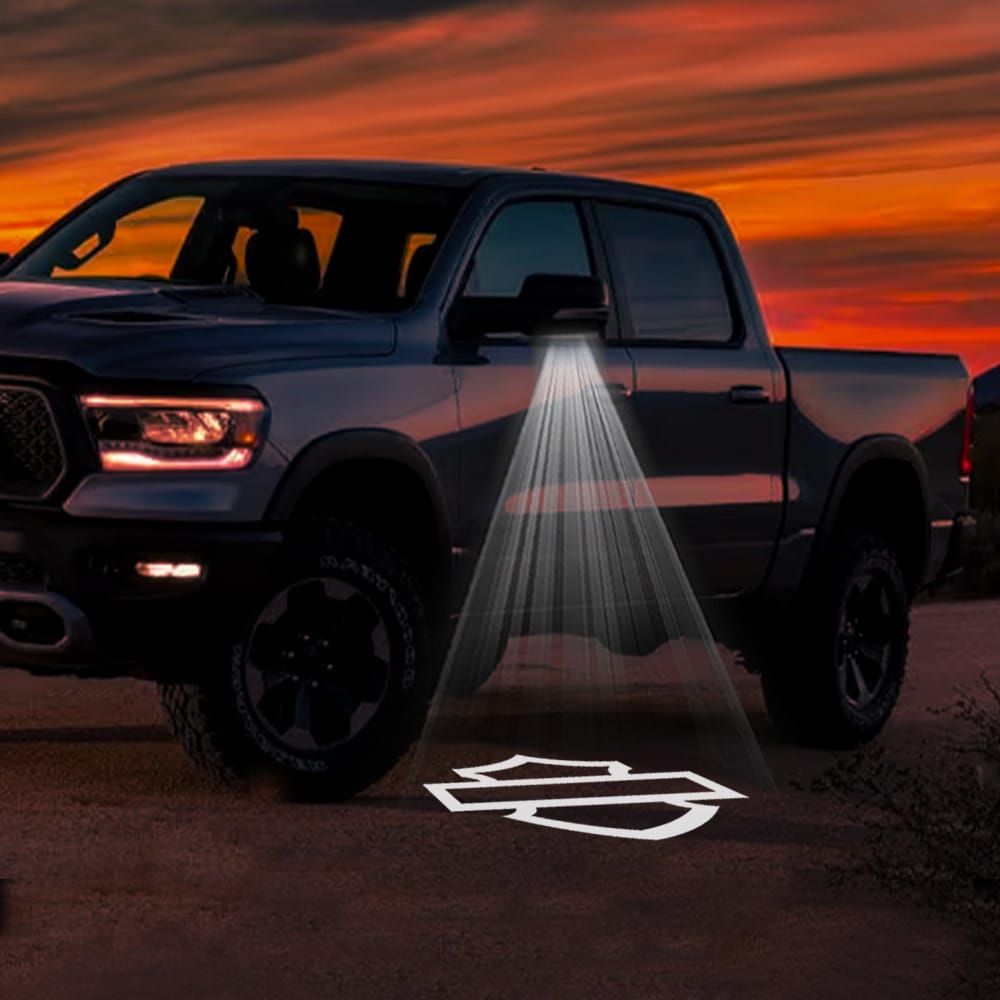 RAM TRX Premium Side Wing Mirror Puddle Lights Various Designs 2021-2024