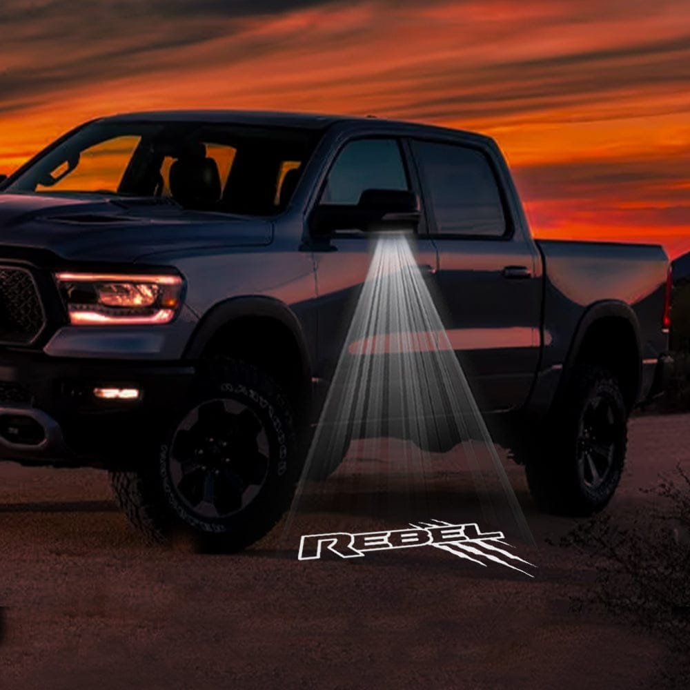 RAM 2500 3rd/4th/5th Gen Premium Side Wing Mirror Puddle Lights Various Designs 2003-2026