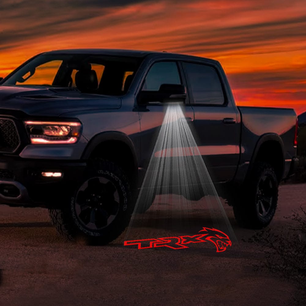 RAM TRX Premium Side Wing Mirror Puddle Lights Various Designs 2021-2024