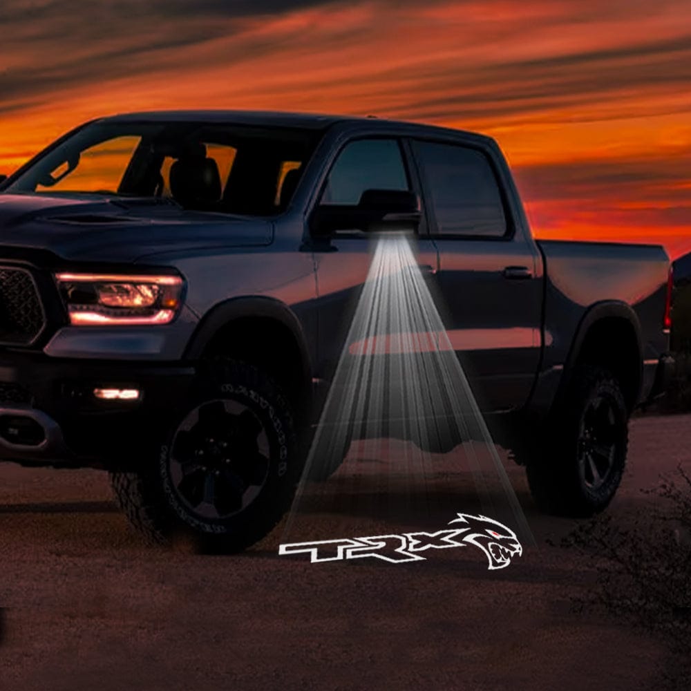 RAM TRX Premium Side Wing Mirror Puddle Lights Various Designs 2021-2024