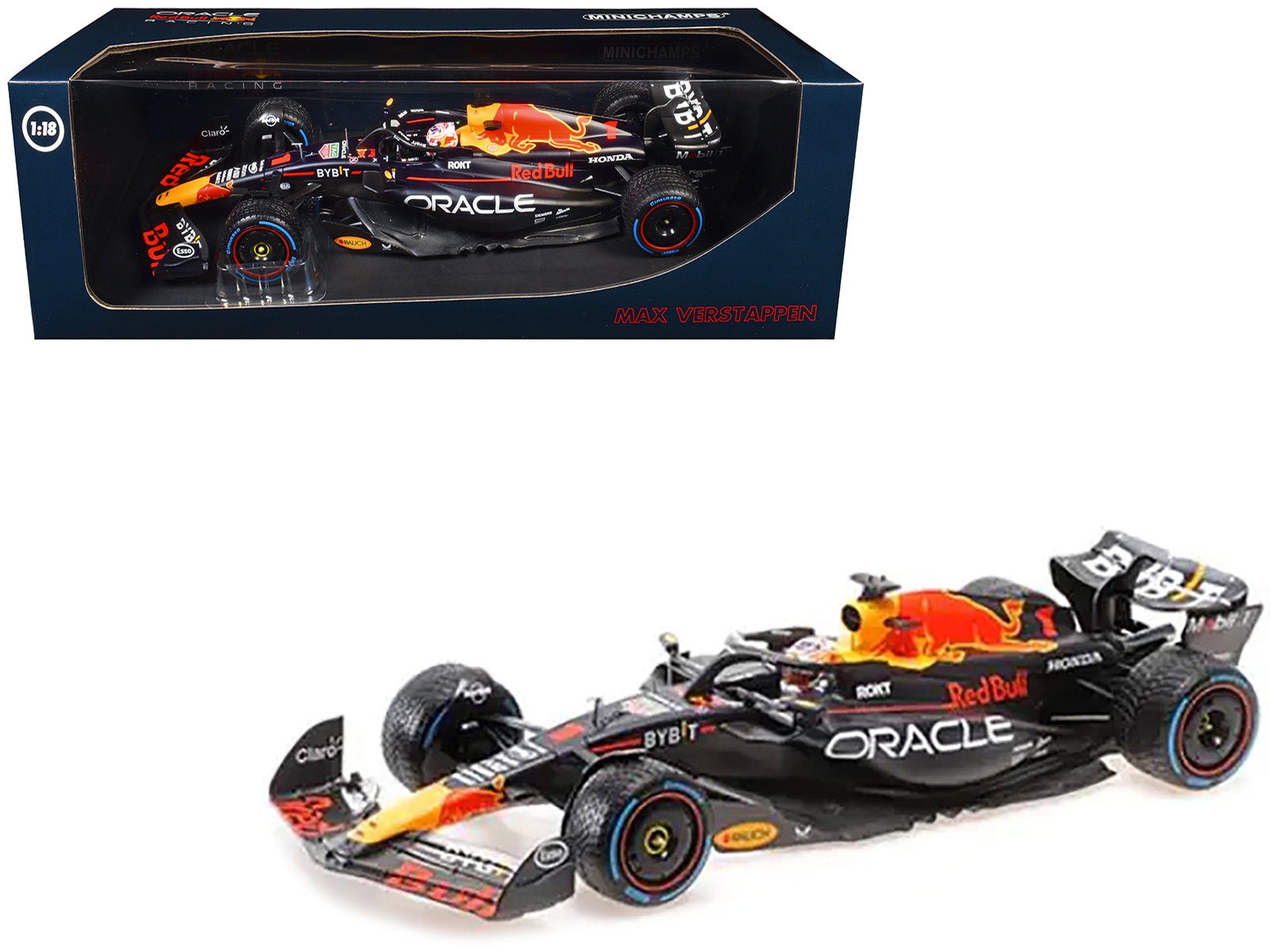 Red Bull Racing RB19 1 Max Verstappen "Oracle" Winner F1 Formula One "Dutch GP" (2023) with Driver Limited Edition to 230 pieces Worldwide 1/18 Diecast Model Car by Minichamps free shipping USA - Rapid Vehicles