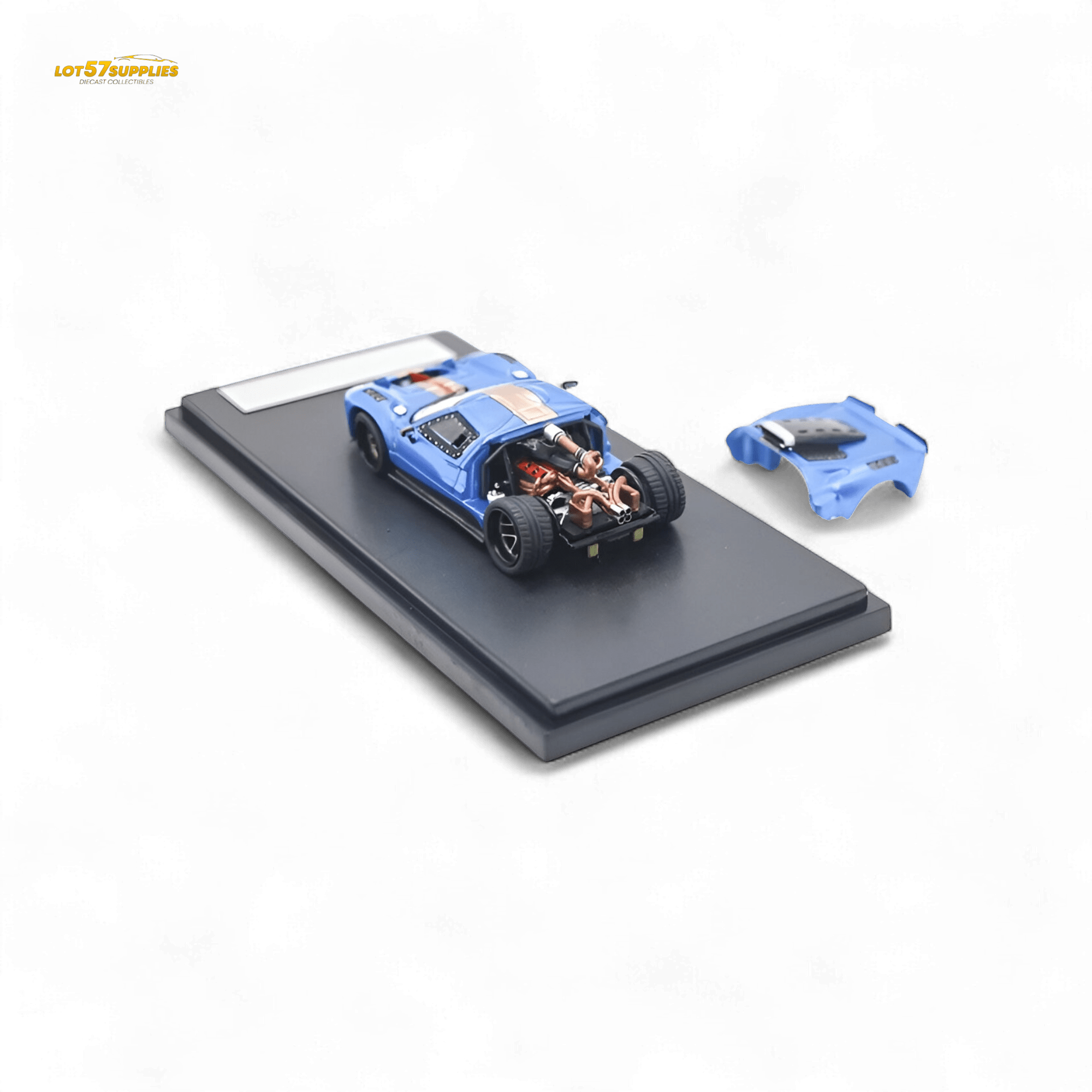 Rhino Model Ford GT40 Blue 1:64 - Rapid Vehicles