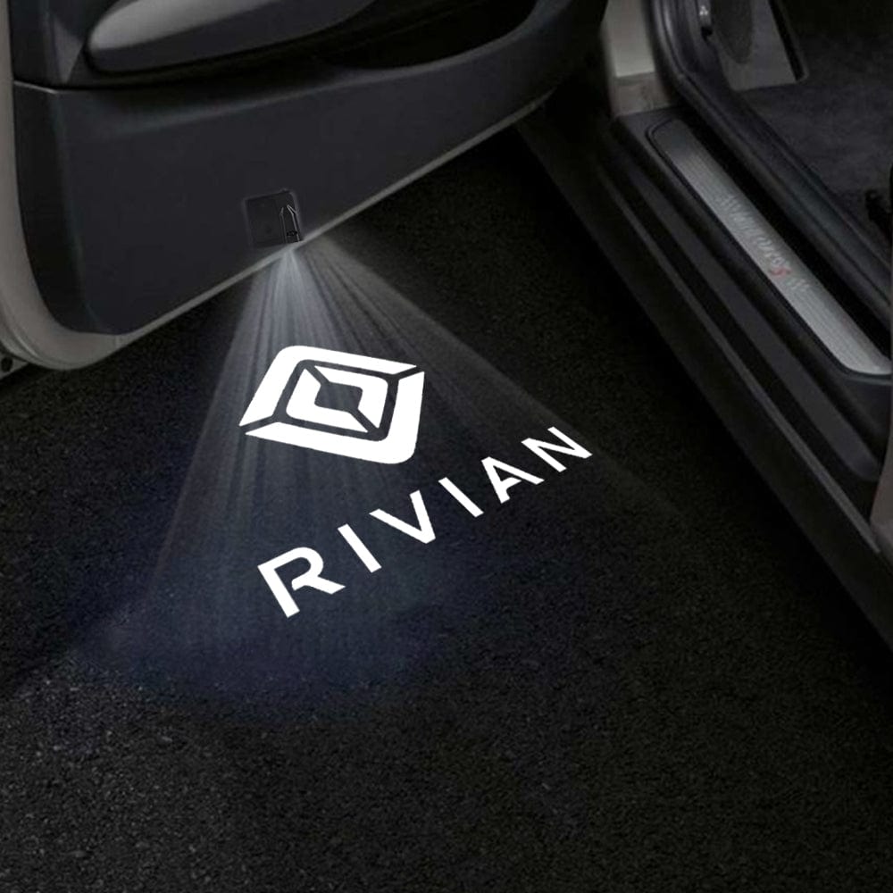 Rivian R1S Door Stick On Puddle Lights Various Designs 2022-2026