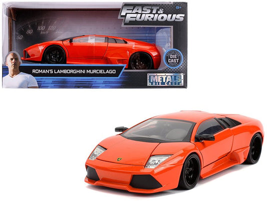 Roman's Lamborghini Murcielago Orange "Fast & Furious" Movie 1/24 Diecast Model Car by Jada free shipping USA - Rapid Vehicles