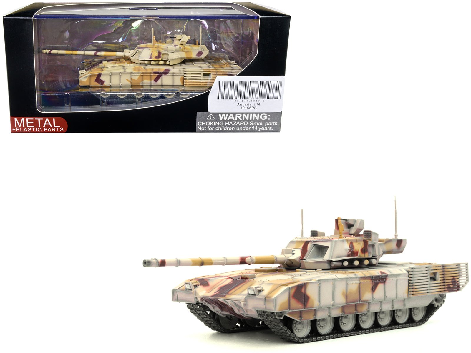 Russian T14 Armata MBT (Main Battle Tank) Multi - Desert Camouflage "Armor Premium" Series 1/72 Diecast Model by Panzerkampf free shipping USA - Rapid Vehicles