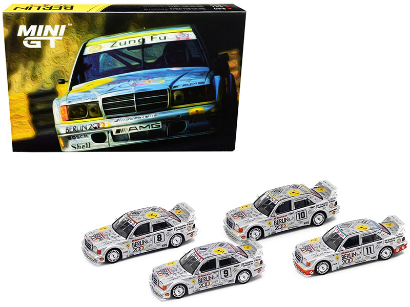 Set of 4 pieces Mercedes Benz 190E 2.5-16 Evolution II Guia Race - Premium  from Rapidvehicles - Just $115.99! Shop now at Rapidvehicles