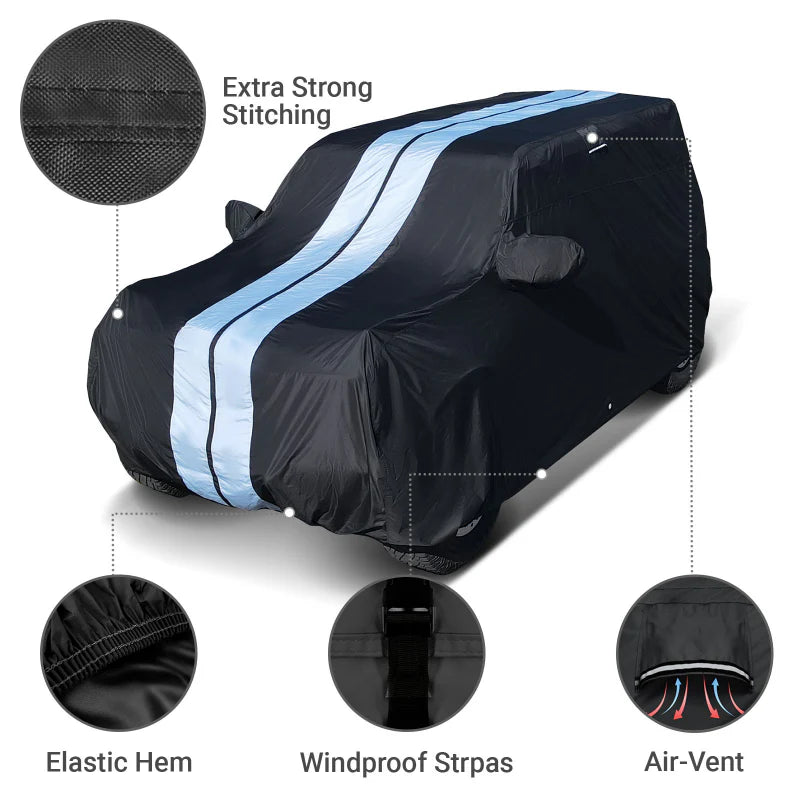 2004-2010 BMW X3 TimeGuard SUV Cover-STR-Black-Gray - Premium Automotive from Sangria Hestia - Just $169.99! Shop now at Rapidvehicles