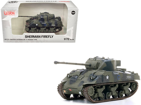 Sherman Firefly Mk.VC Medium Tank "A Squadron 4th/7th Royal Dragoon Guards 8th Armoured Brigade Normandy" (1944) British Army 1/72 Diecast Model by Legion free shipping USA - Rapid Vehicles