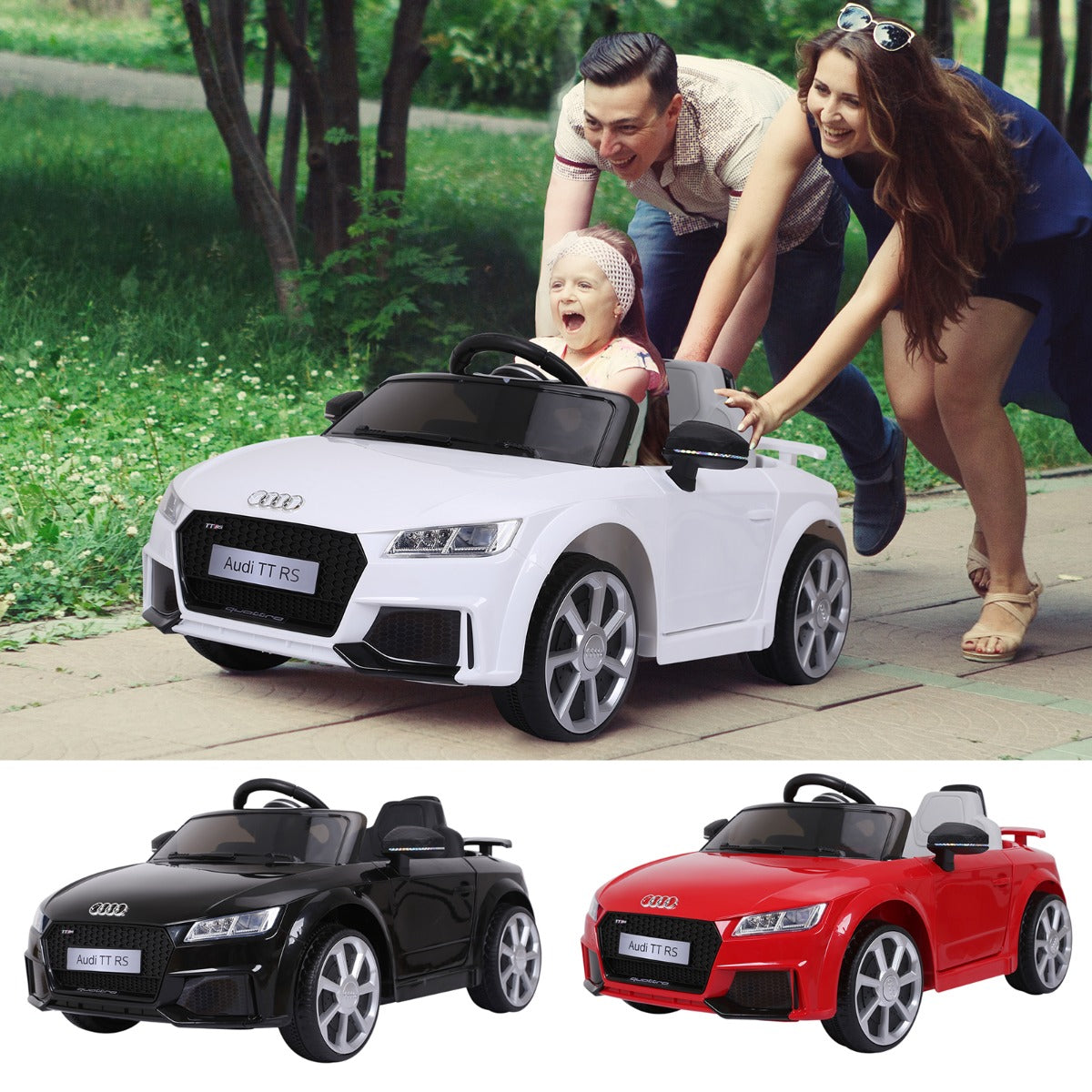 Aosom 6V Licensed Audi Kids Ride-On Car With Remote Control Suspension - Premium Home & Garden from Taupe Shadow - Just $332.99! Shop now at Rapidvehicles