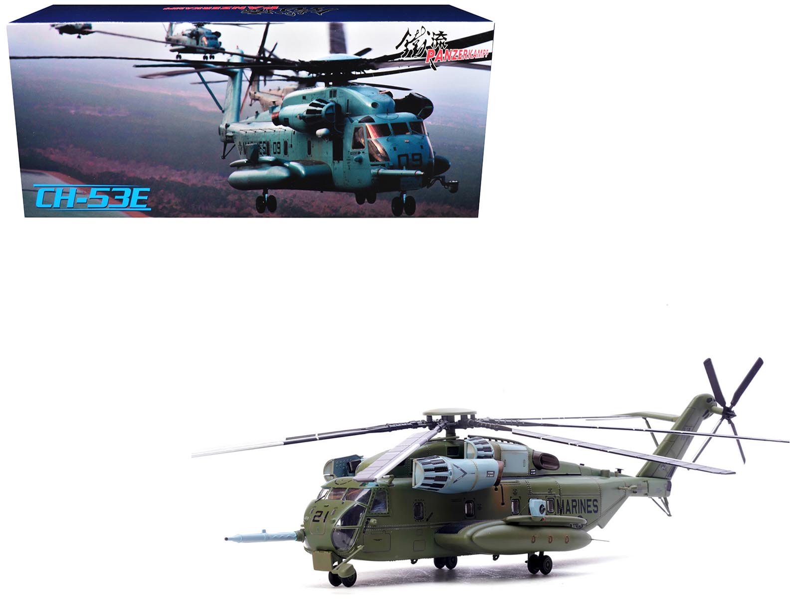 Sikorsky CH - 53E Super Stallion Helicopter 21 "163086 VMX - 1 MCAS Yuma" (2021) United States Marine Corps 1/72 Diecast Model by Panzerkampf free shipping USA - Rapid Vehicles