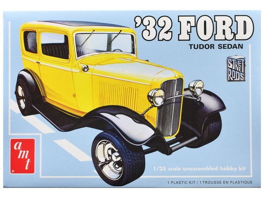Skill 2 Model Kit 1932 Ford Tudor Sedan "Street Rods" Series 1/25 Scale Model by AMT free shipping USA - Rapid Vehicles