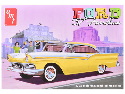 Skill 2 Model Kit 1957 Ford Fairlane Hardtop 3-in-1 Kit 1/25 Scale Model by AMT free shipping USA - Rapid Vehicles