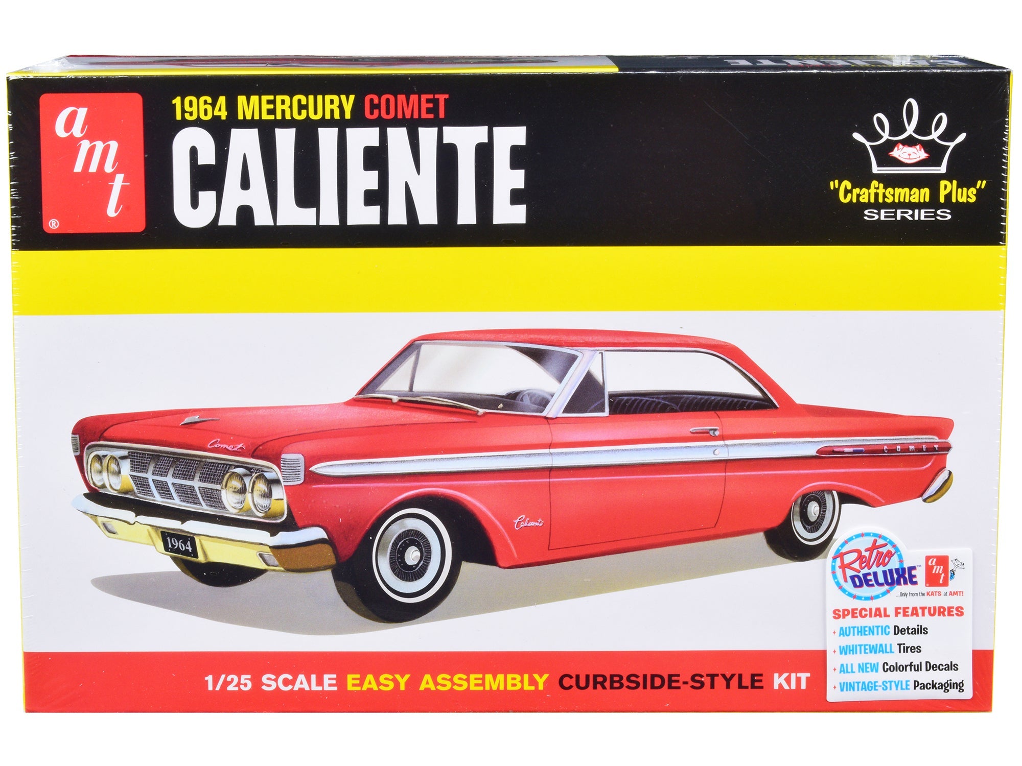 Skill 2 Model Kit 1964 Mercury Comet Caliente "Craftsman Plus" Series 1/25 Scale Model by AMT free shipping USA - Rapid Vehicles