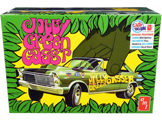 Skill 2 Model Kit 1965 Ford Galaxie "Jolly Green Gasser" 3 - in - 1 Kit 1/25 Scale Model by AMT free shipping USA - Rapid Vehicles