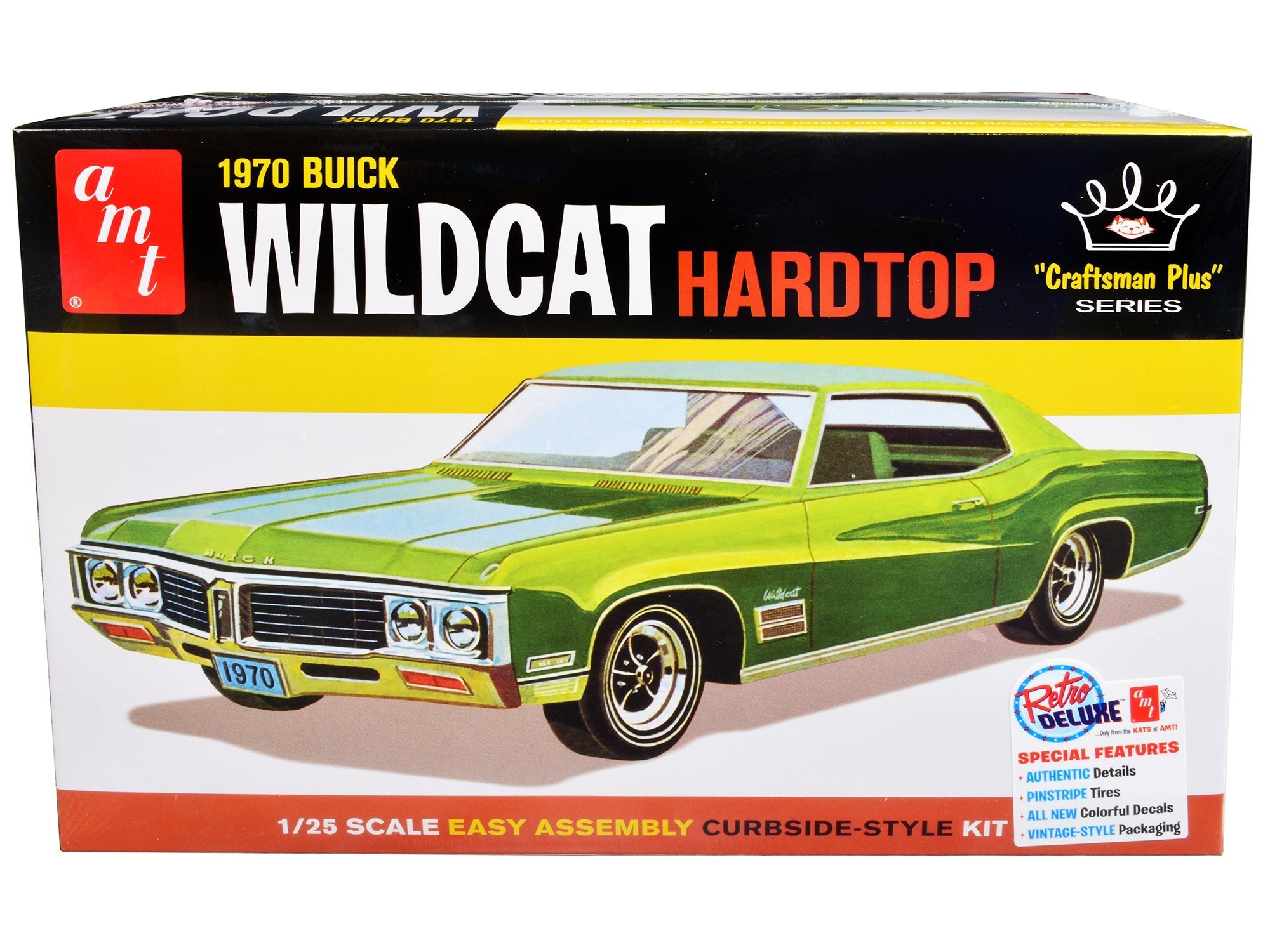 Skill 2 Model Kit 1970 Buick Wildcat Hardtop "Craftsman Plus" Series 1/25 Scale Model by AMT free shipping USA - Rapid Vehicles