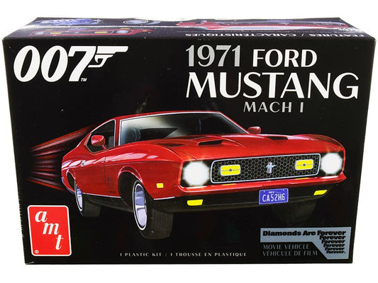 Skill 2 Model Kit 1971 Ford Mustang Mach 1 (James Bond 007) "Diamonds are Forever" (1971) Movie 1/25 Scale Model by AMT free shipping USA - Rapid Vehicles