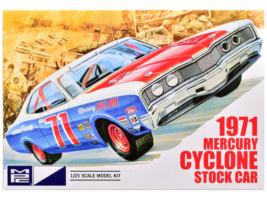 Skill 2 Model Kit 1971 Mercury Cyclone Stock Car 1/25 Scale Model by MPC free shipping USA - Rapid Vehicles