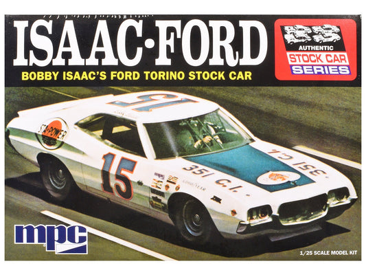 Skill 2 Model Kit 1972 Ford Torino Stock Car "Bobby Isaac" 1/25 Scale Model by MPC free shipping USA - Rapid Vehicles