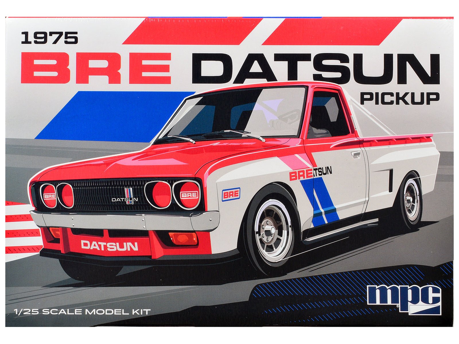 Skill 2 Model Kit 1975 Datsun Pickup Truck "BRE" 1/25 Scale Model by MPC free shipping USA - Rapid Vehicles