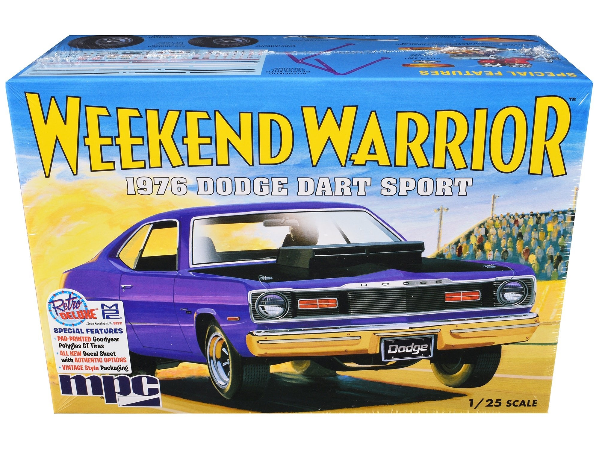 Skill 2 Model Kit 1976 Dodge Dart Sport "Weekend Warrior" 1/25 Scale Model by MPC free shipping USA - Rapid Vehicles