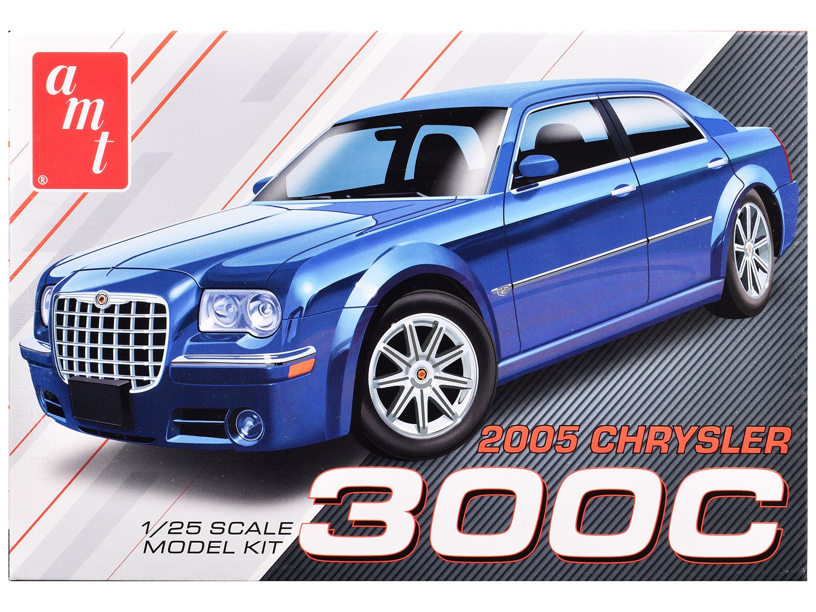 Skill 2 Model Kit 2005 Chrysler 300C 1/25 Scale Model by AMT free shipping USA - Rapid Vehicles