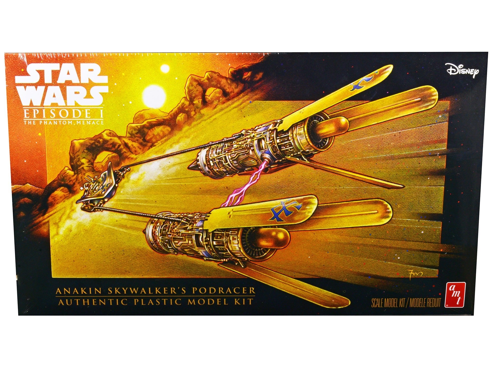 Skill 2 Model Kit Anakin Skywalker's Podracer "Star Wars Episode I: The Phantom Menace" 1/32 Scale Model by AMT free shipping USA - Rapid Vehicles