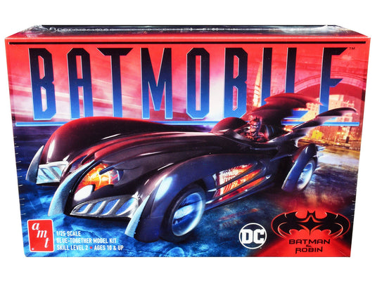 Skill 2 Model Kit Batmobile "Batman & Robin" (1997) Movie 1/25 Scale Model by AMT free shipping USA - Rapid Vehicles