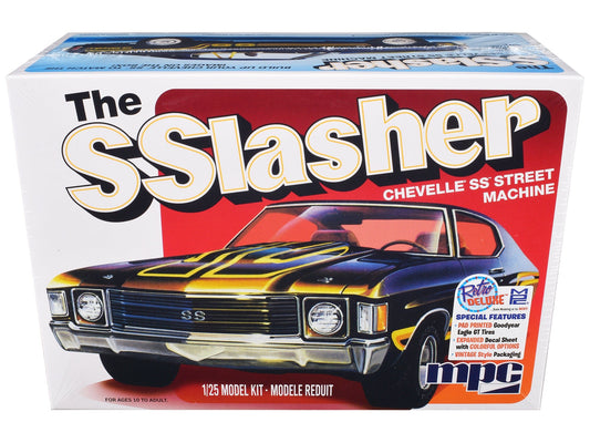Skill 2 Model Kit Chevrolet Chevelle SS Street Machine "The SSlasher" 1/25 Scale Model by MPC free shipping USA - Rapid Vehicles