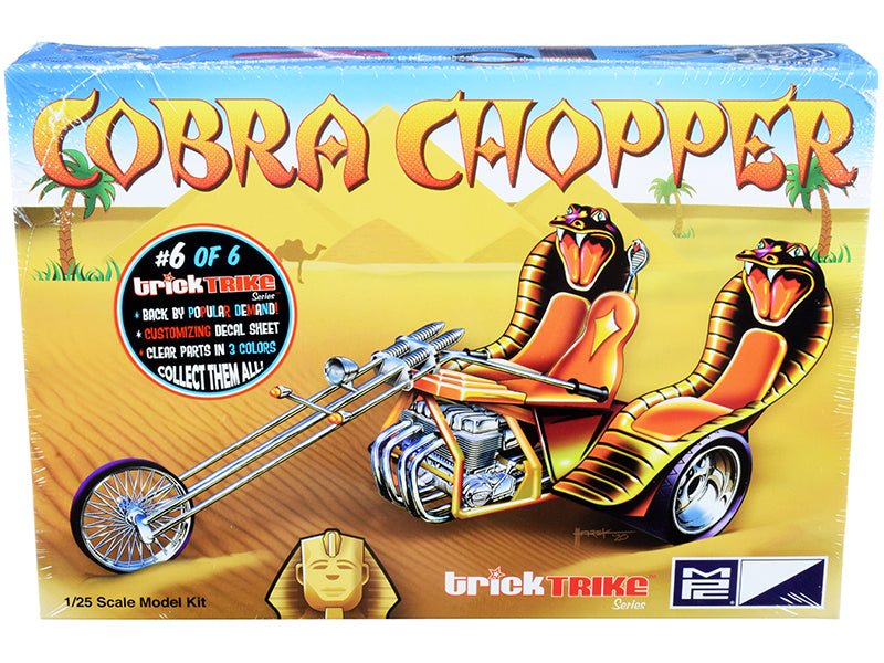 Skill 2 Model Kit Cobra Chopper "Trick Trikes" Series 1/25 Scale Model by MPC free shipping USA - Rapid Vehicles