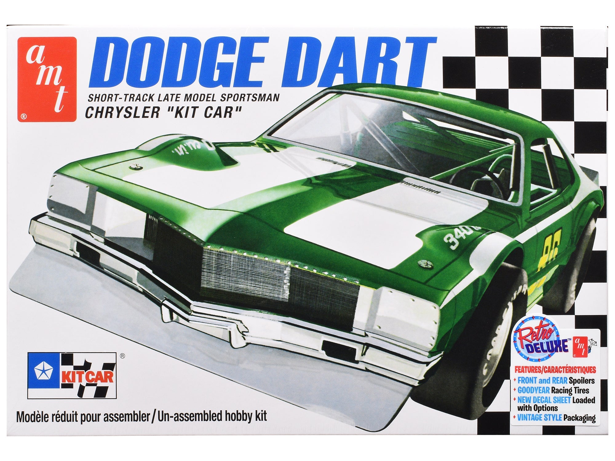 Skill 2 Model Kit Dodge Dart Sportsman Short Track "Kit Car" 1/25 Scale Model by AMT free shipping USA - Rapid Vehicles