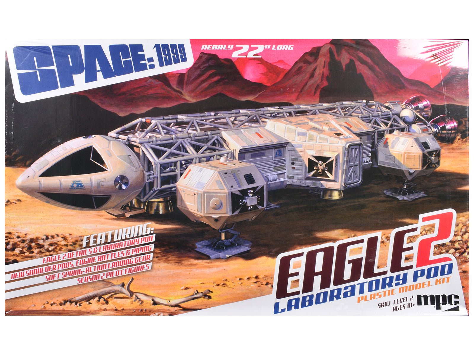 Skill 2 Model Kit Eagle 2 Laboratory Pod "Space: 1999" (1975 - 1977) TV Series 1/48 Scale Model by MPC free shipping USA - Rapid Vehicles