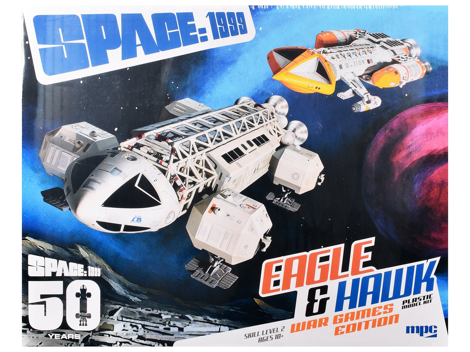 Skill 2 Model Kit Eagle and Hawk War Games Edition "Space: 1999" (1975 - 1977) TV Series 1/72 Scale Model by MPC free shipping USA - Rapid Vehicles