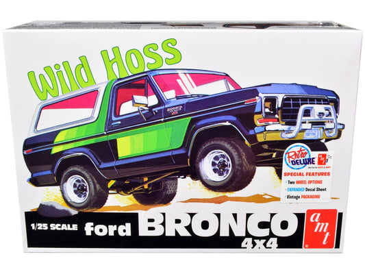 Skill 2 Model Kit Ford Bronco 4X4 "Wild Hoss" 1/25 Scale Model by AMT free shipping USA - Rapid Vehicles