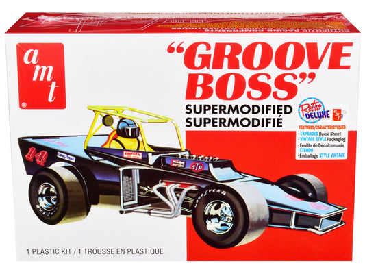 Skill 2 Model Kit "Groove Boss" Supermodified Racer 1/25 Scale Model by AMT free shipping USA - Rapid Vehicles
