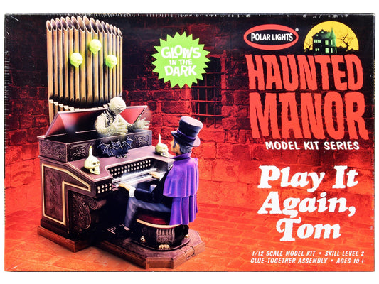 Skill 2 Model Kit Haunted Manor "Play it Again Tom" Diorama Set 1/12 Scale Model by Polar Lights free shipping USA - Rapid Vehicles