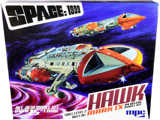 Skill 2 Model Kit Hawk Mark IX Space Fighter "Space: 1999" (1975 - 1977) TV Show 1/48 Scale Model by MPC free shipping USA - Rapid Vehicles