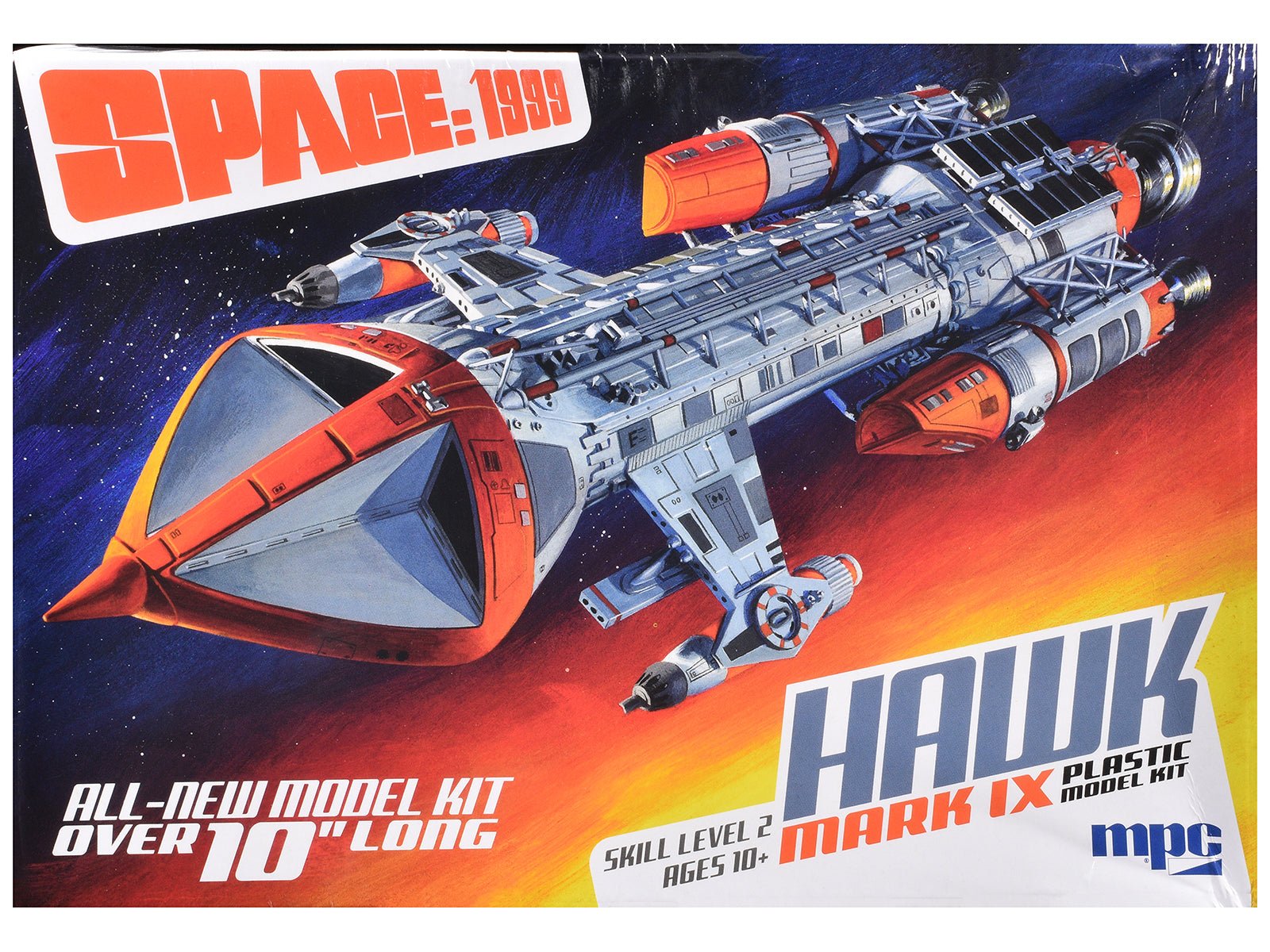 Skill 2 Model Kit Hawk Mark IX Spacecraft "Space: 1999" (1975 - 1977) TV Series 1/72 Scale Model by MPC free shipping USA - Rapid Vehicles