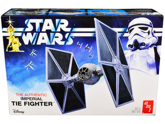 Skill 2 Model Kit Imperial Tie Fighter "Star Wars" (1977) Movie Model by AMT free shipping USA - Rapid Vehicles