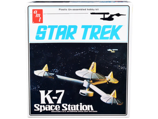 Skill 2 Model Kit K - 7 Space Station "Star Trek" (1966 - 1969) TV Series 1/7600 Scale Model by AMT free shipping USA - Rapid Vehicles