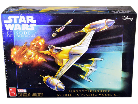 Skill 2 Model Kit Naboo Starfighter Spaceship "Star Wars: Episode I - The Phantom Menace" (1999) Movie 1/48 Scale Model by AMT free shipping USA - Rapid Vehicles