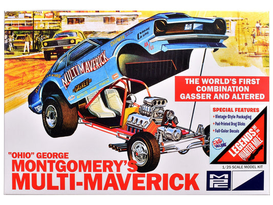 Skill 2 Model Kit "Ohio" George Montgomery's Multi Maverick Funny Car 1/25 Scale Model by MPC free shipping USA - Rapid Vehicles