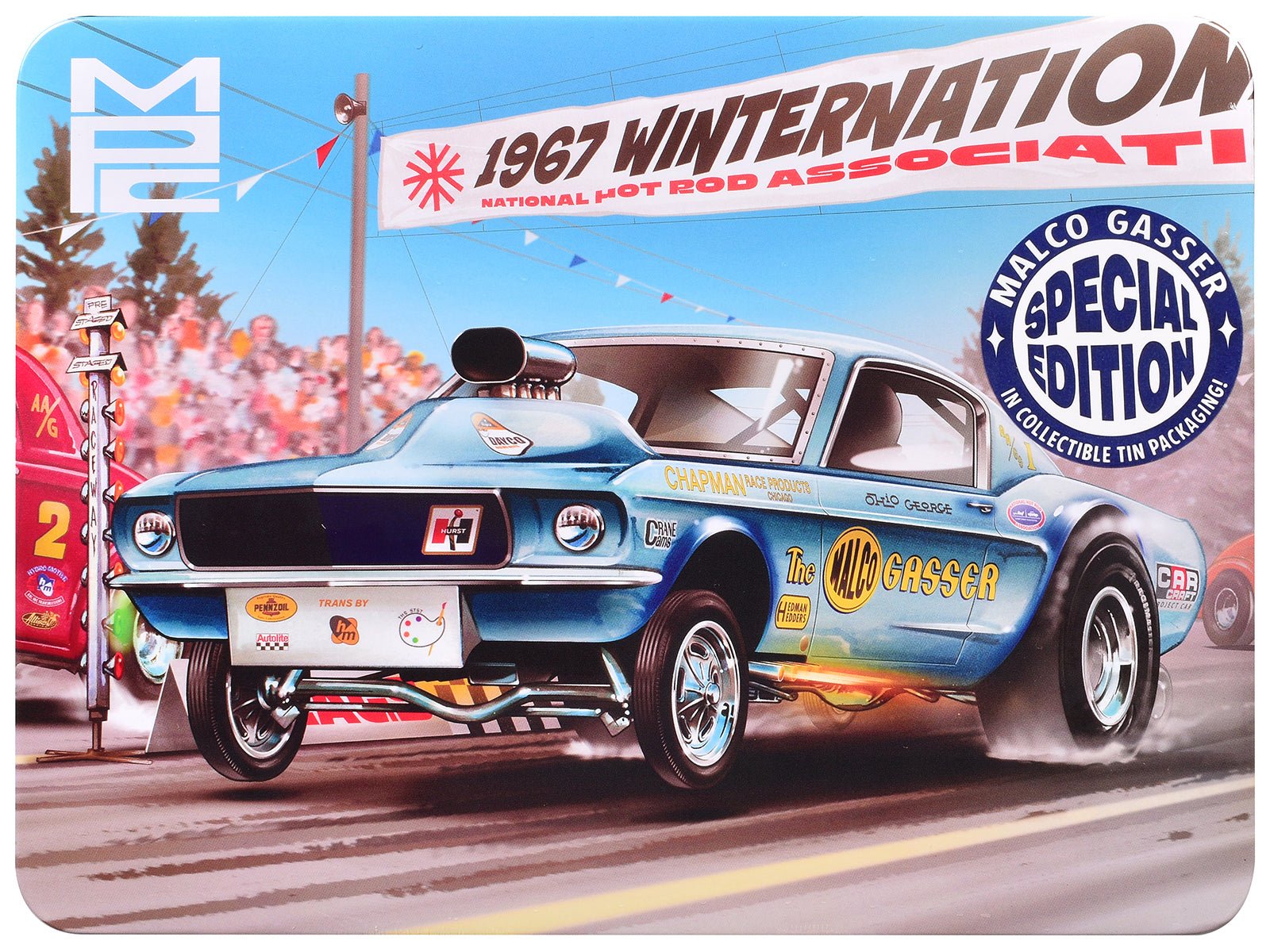 Skill 2 Model Kit Ohio George's Malco Gasser with Collector's Tin 1/25 Scale Model by MPC free shipping USA - Rapid Vehicles