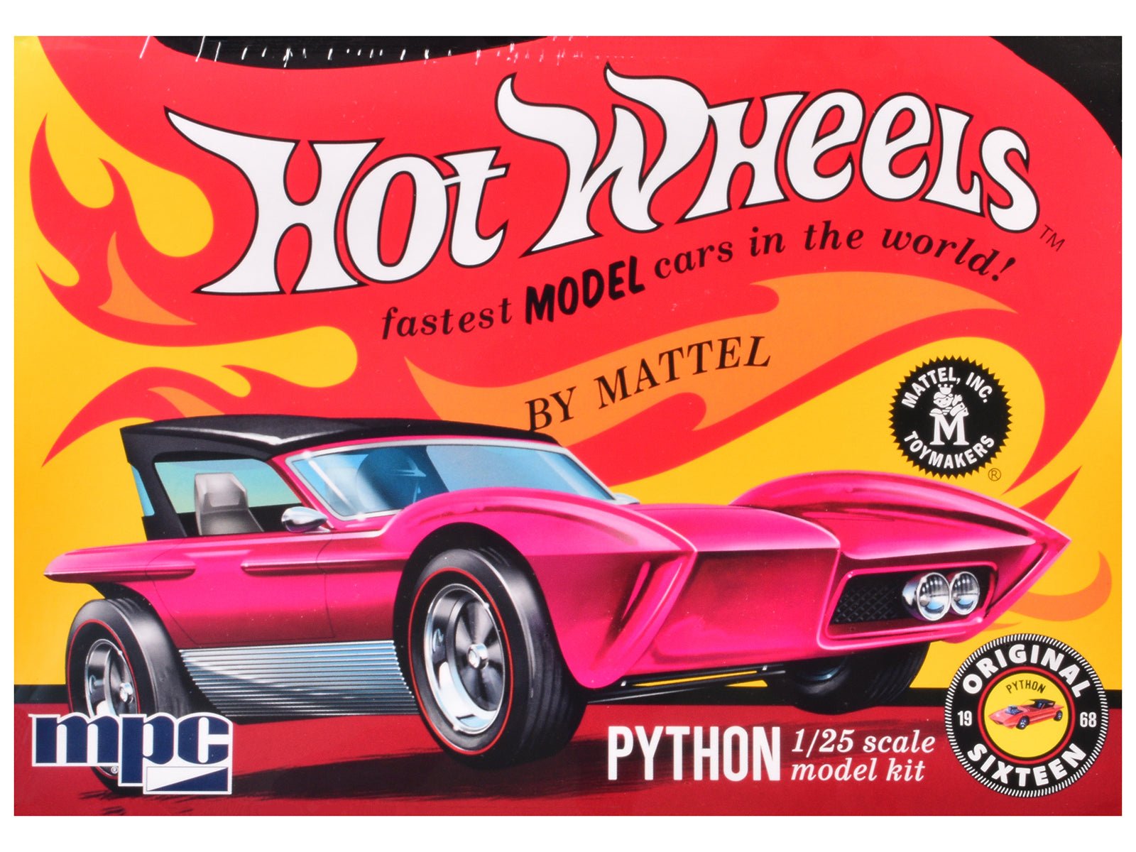 Skill 2 Model Kit Python Car "Hot Wheels" 1/25 Scale Model by MPC free shipping USA - Rapid Vehicles