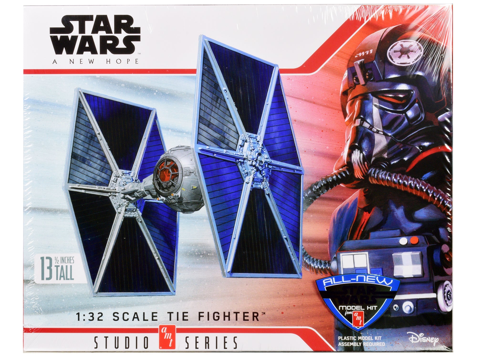 Skill 2 Model Kit Tie Fighter "Star Wars: Episode IV – A New Hope" (1977) Movie 1/32 Scale Model by AMT free shipping USA - Rapid Vehicles
